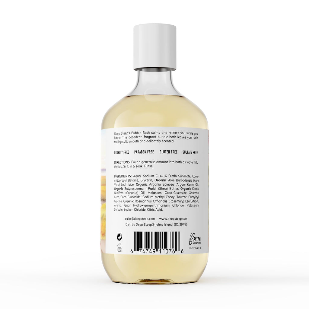 Deep Steep Peach Praline Bubble Bath 17 oz – Hypoallergenic & Sulfate-Free