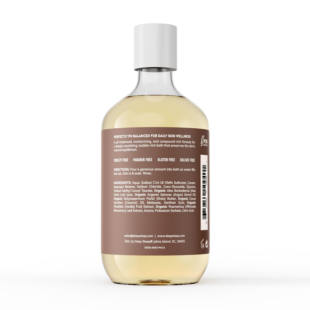 Deep Steep Bubble Bath Vanilla Coconut 17 oz (Pack of 2) – Hypoallergenic, Clinically Tested, Sulfate-Free