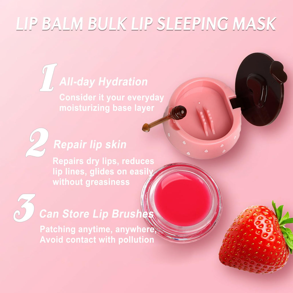 Deepmind 9 PCS Bee Lip Balm Lip Mask Honey Pot – Nourishing Overnight Lip Treatment