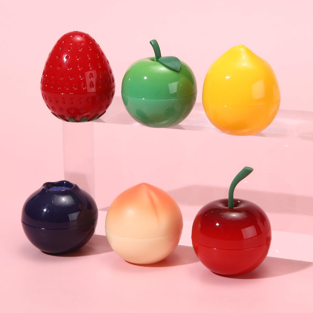 Deepmind 6-Piece Mini Bee Lip Mask Set – Overnight Lip Treatment with Strawberry, Lemon, Peach & Cherry