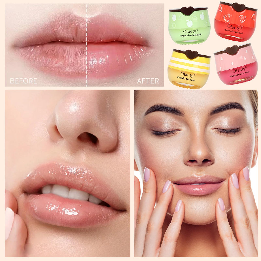 Deepmind 8-Piece Bee Lip Balm Lip Mask Honey Pot – Propolis Overnight Hydration
