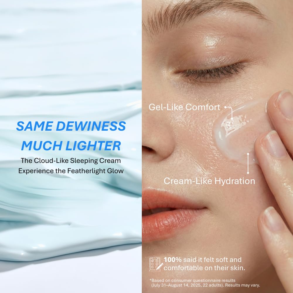 DEEPERCENT Bluewater Barrier Night Cream – PDRN, Hyaluronic Acid & Peptide, Vegan, Fragrance-Free (1.69 fl oz)