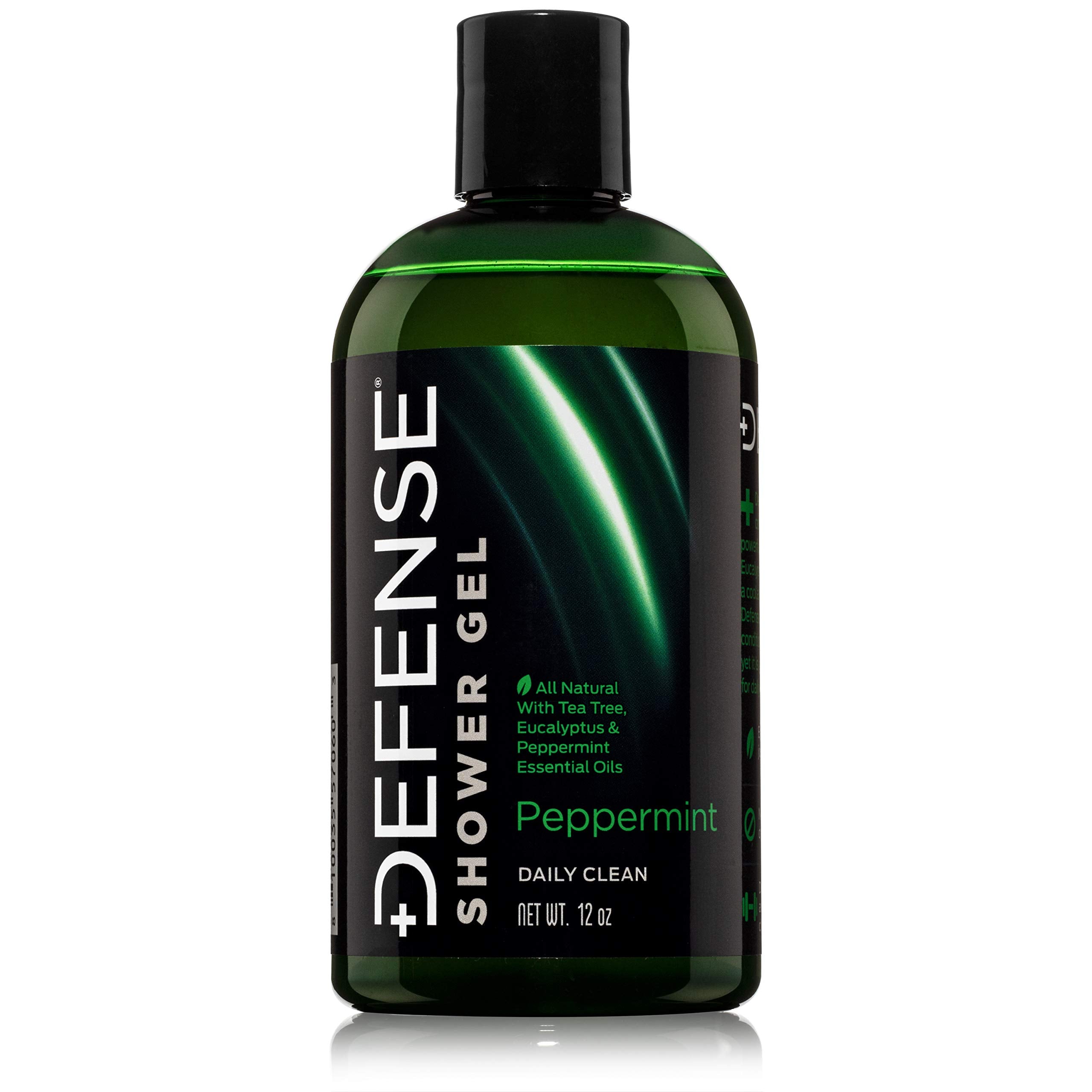 Defense Soap Peppermint Tea Tree Body Wash | All-Natural Odor Control for Athletes