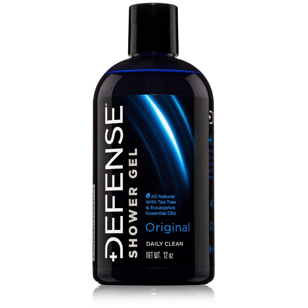 Defense Soap Tea Tree Body Wash | All-Natural Athlete Shower Soap for Odor Control & Skin Protection | 12 oz