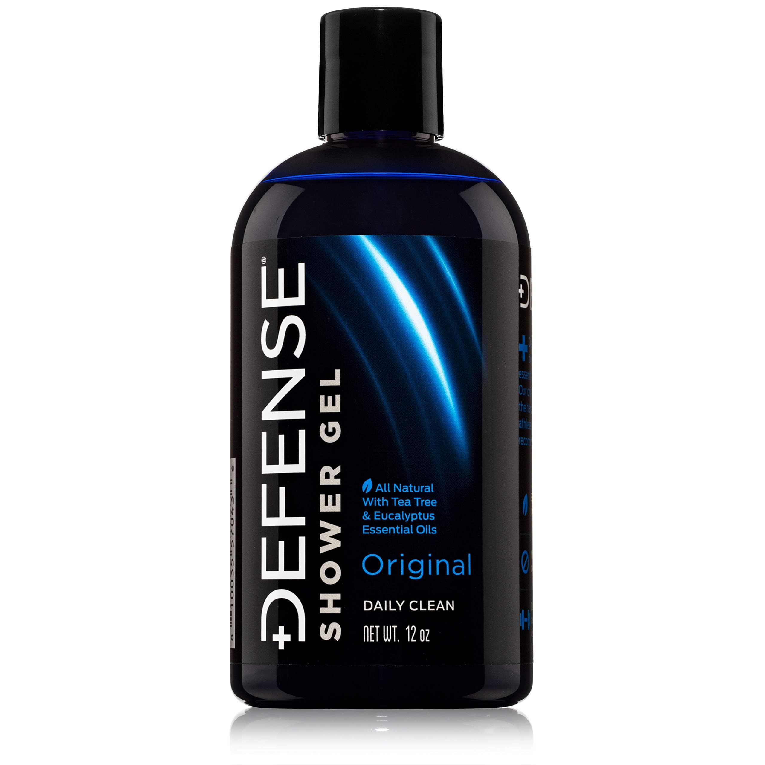 Defense Soap Tea Tree Body Wash | All-Natural Athlete Shower Soap for Odor Control & Skin Protection | 12 oz
