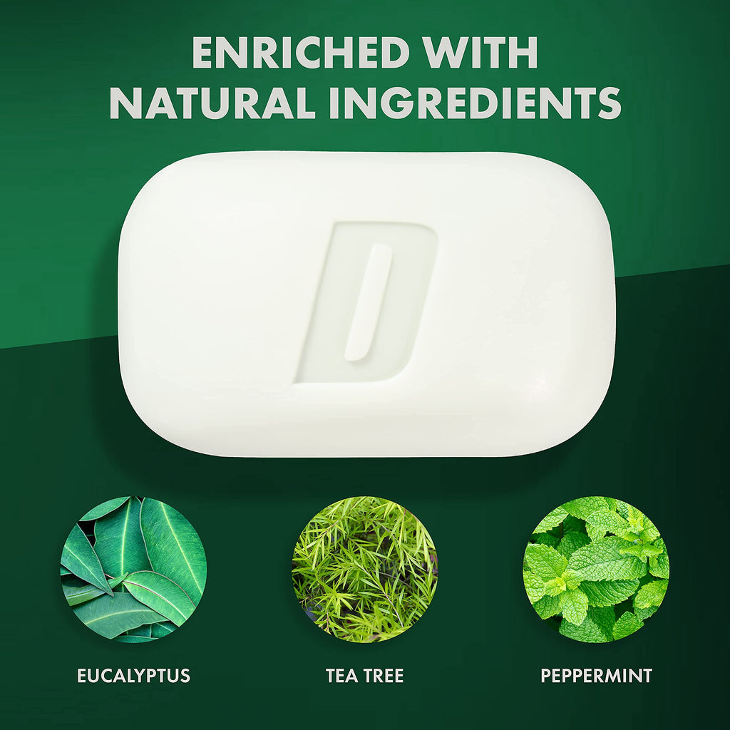 Defense Soap 12pk Peppermint Bar Soap for Men — All-Natural Tea Tree & Eucalyptus Oils