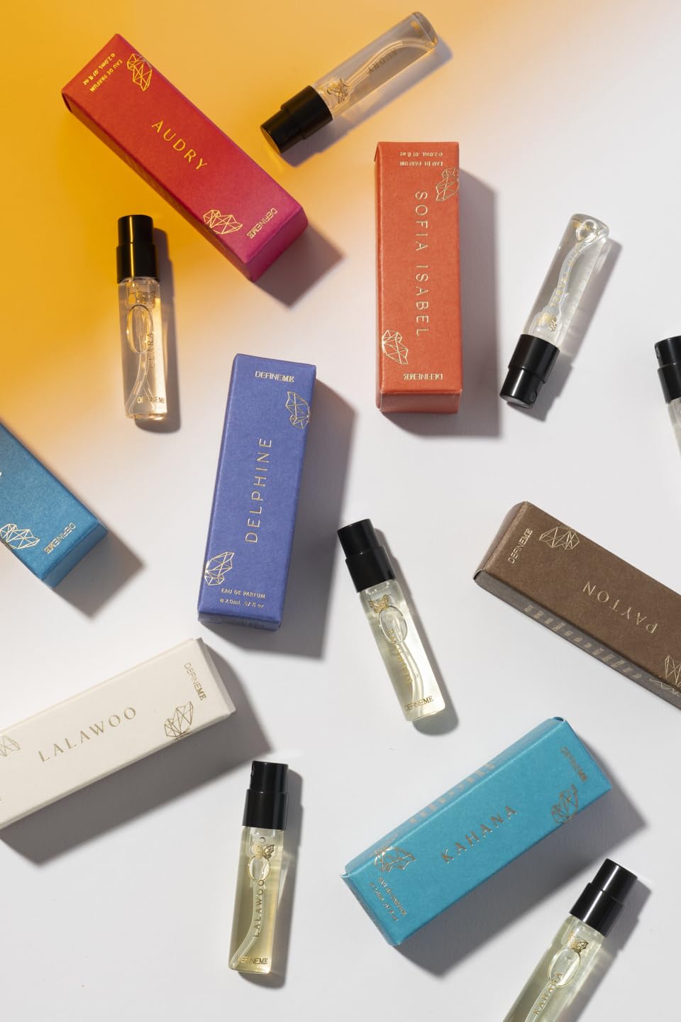 DefineMe Mini Perfume Gift Set – 7 Scents, Travel-Ready & Vegan