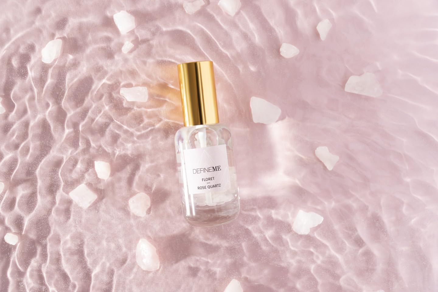 DefineMe Floret Rose Quartz Crystal Infused Natural Perfume Mist – 0.95 fl oz, Award Winner 2024 Universal Beauty Awards