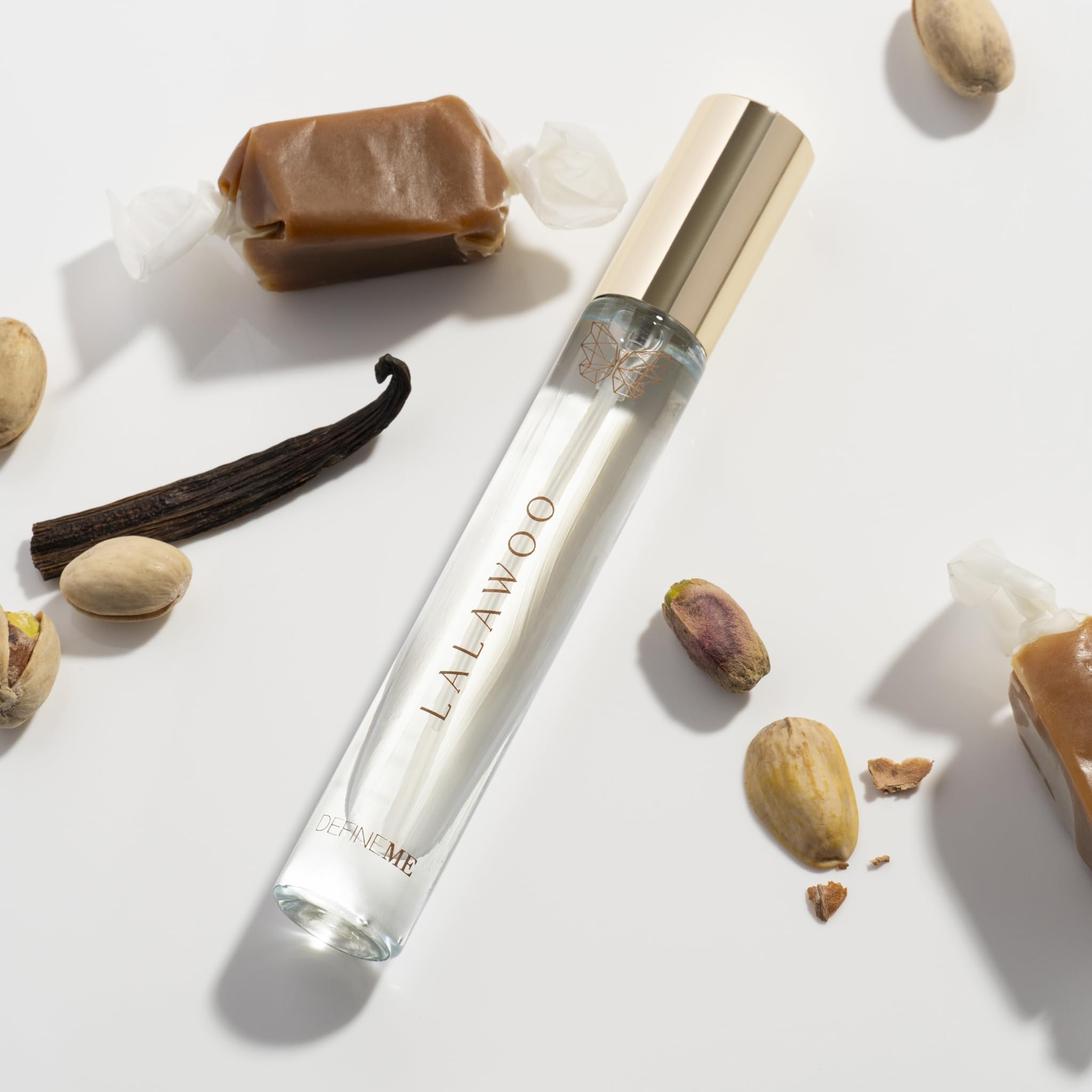 DefineMe Lalawoo Perfume Mist – Pistachio Vanilla, 0.3 oz Travel Size
