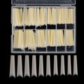 Defuber Tapered Extra Long Nail Tips – 240pcs, 10 Sizes, Natural Ballerina Shape