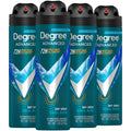 Degree Men's Antiperspirant Deodorant Spray, Cool Rush, 4-Pack – 72H Sweat & Odor Protection