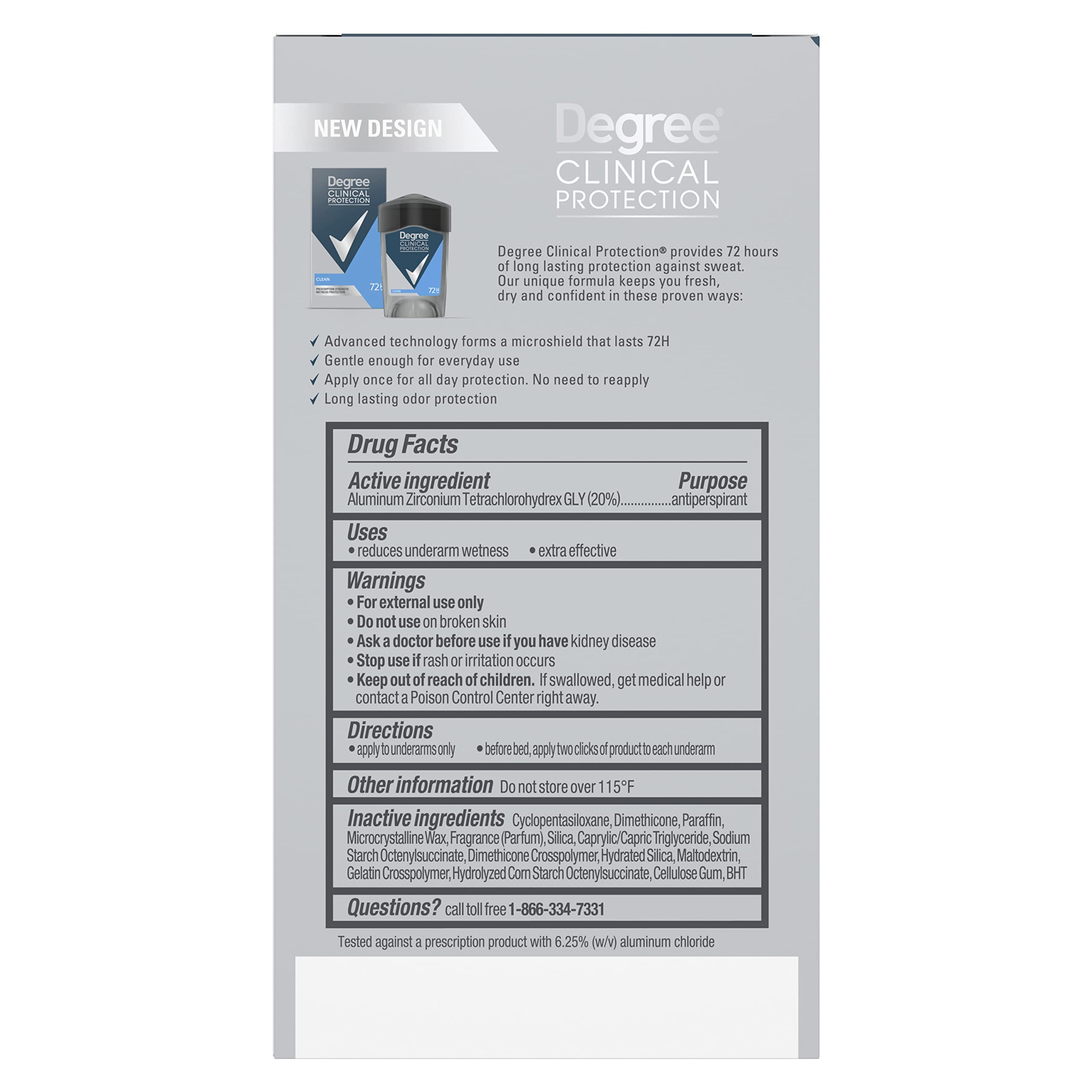 Degree Men Clinical Protection Clean Antiperspirant – MotionSense