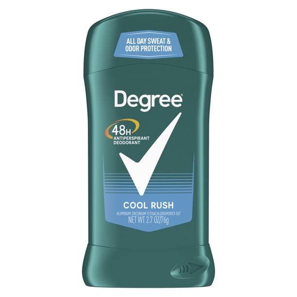 Degree Men Anti-Perspirant Cool Rush - 2.7 oz Pack of 5 | Body Heat Activated All-Day Dryness