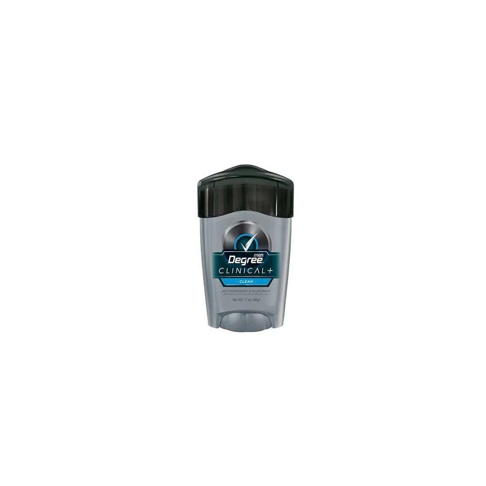 Degree Men Clean Clinical Antiperspirant Deodorant 1.7 oz – Pack of 2 | Sweat & Odor Protection