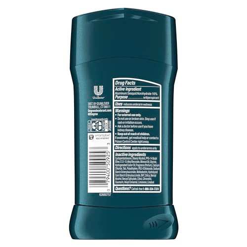 Degree Men Deep Cedar & Lavender Antiperspirant Stick – 72-Hour Sweat and Odor Protection (4 Count)