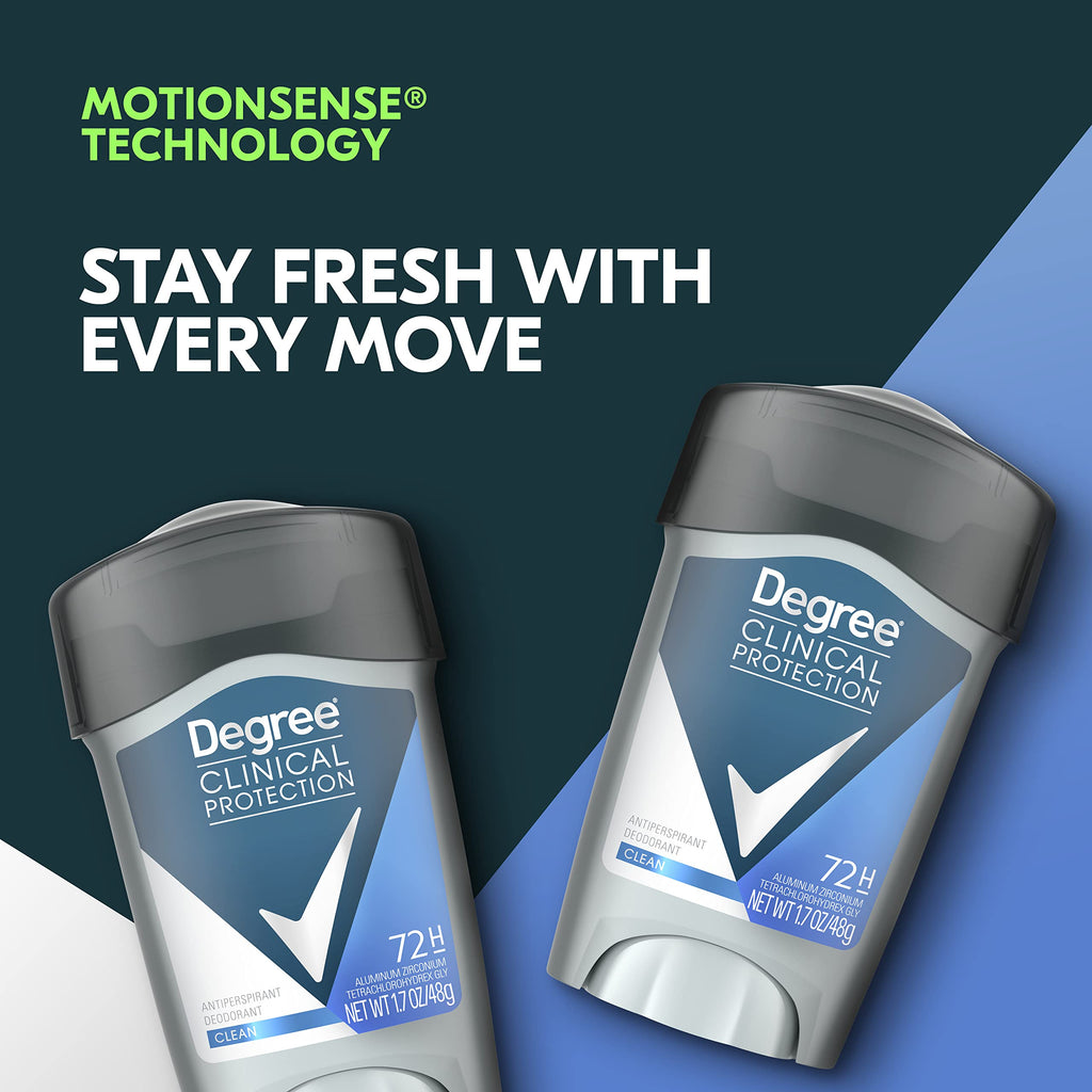 Degree Men Clinical Protection Clean Antiperspirant – MotionSense