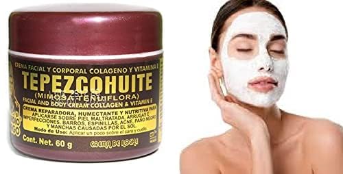 Del Indio Papago Tepezcohuite Night Cream with Collagen & Vitamin E – 3 x 2 oz