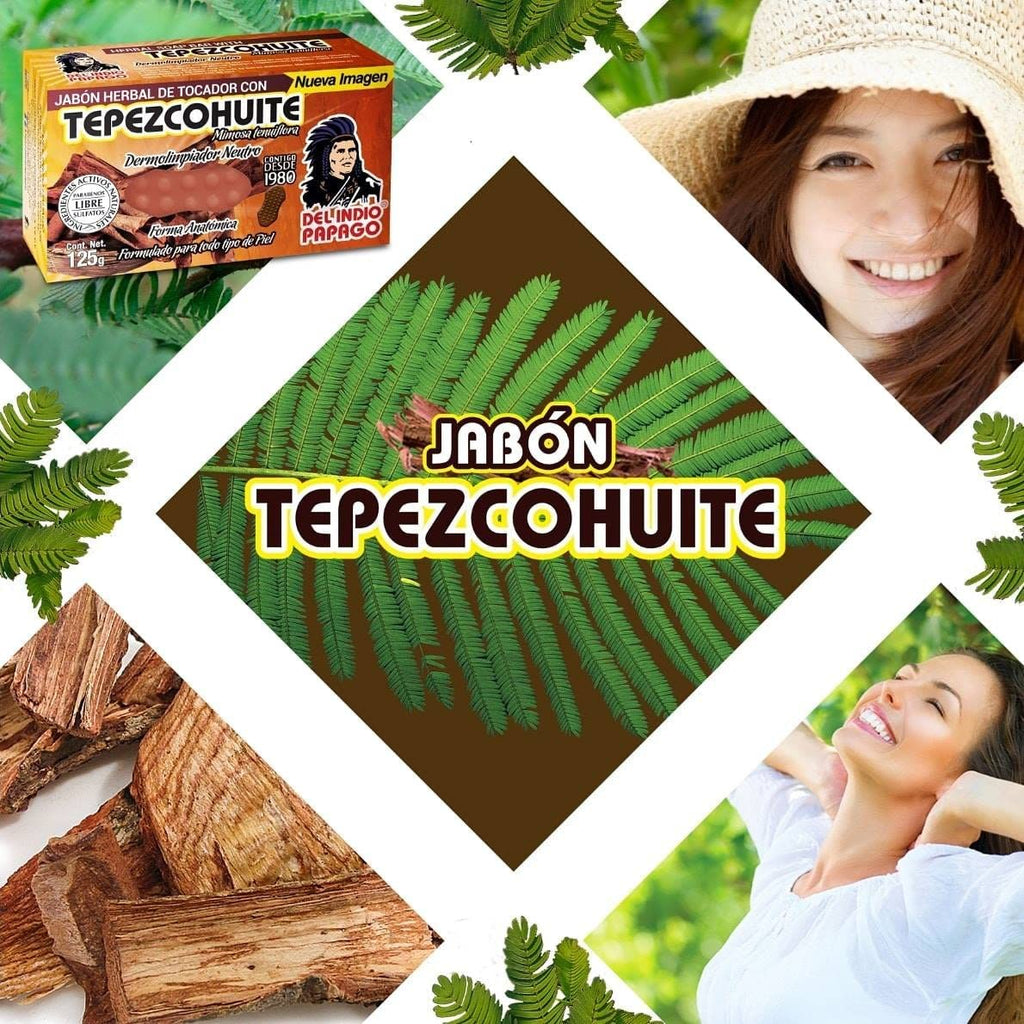 Del Indio Papago Neutral Soap with Tepezcohuite – 5x125g for All Skin Types