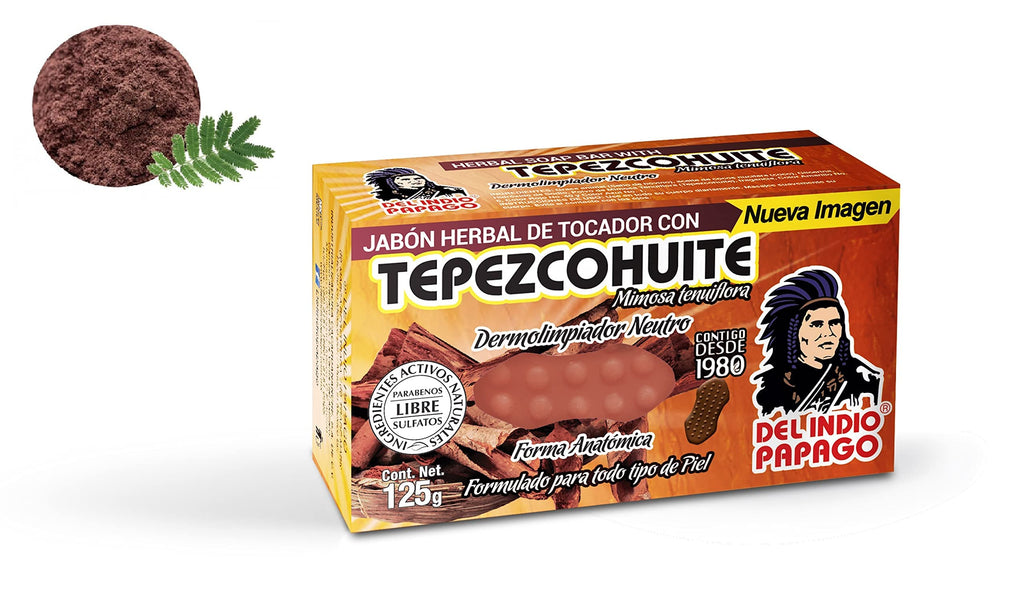 Del Indio Papago Neutral Soap with Tepezcohuite – 5x125g for All Skin Types