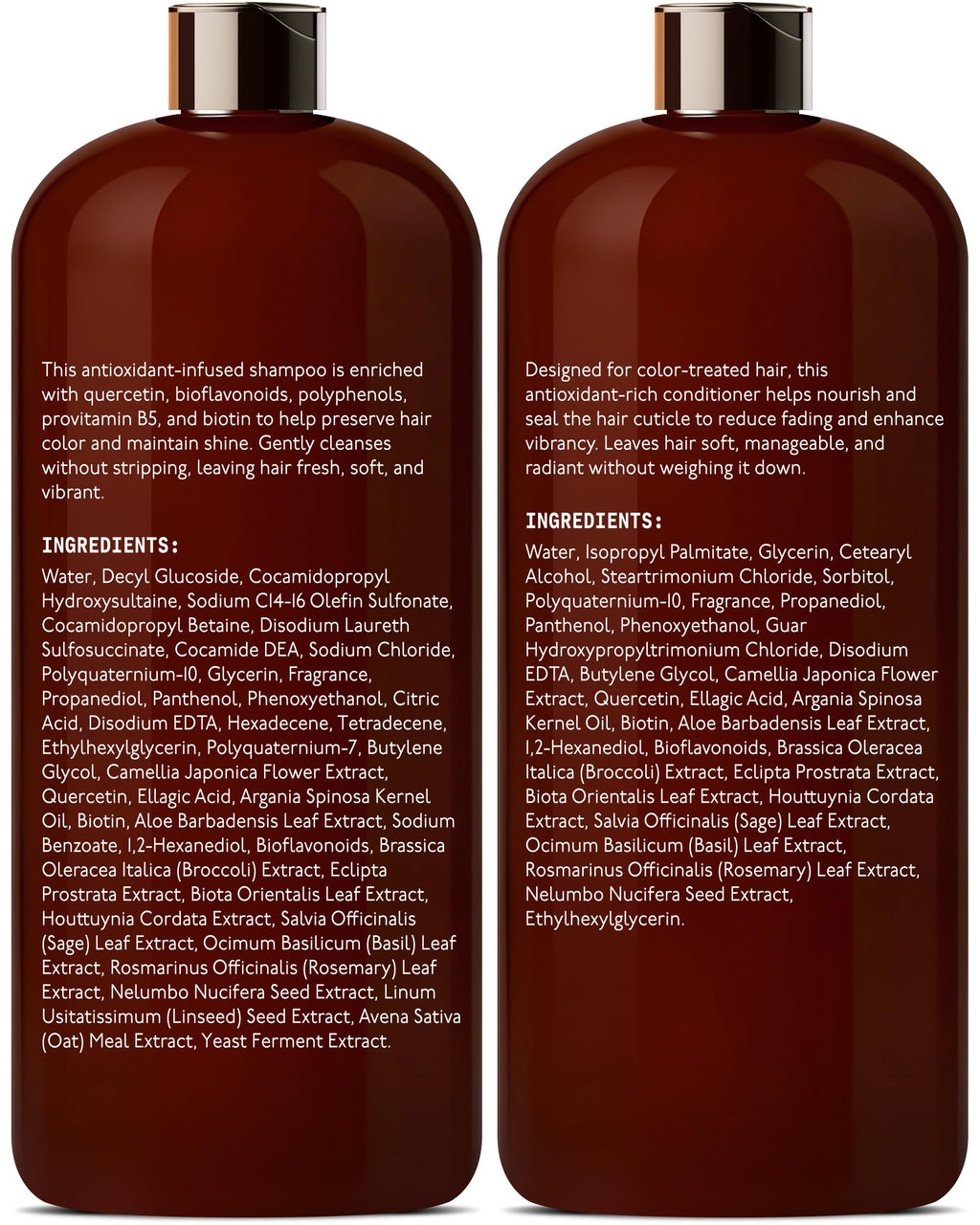 DEL SUR Color Safe Shampoo & Conditioner Set – Color Protect & Hydration (16 oz each)