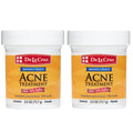 De La Cruz 10% Sulfur Ointment – Acne Spot Treatment for Face & Body, 2 x 2.6 oz