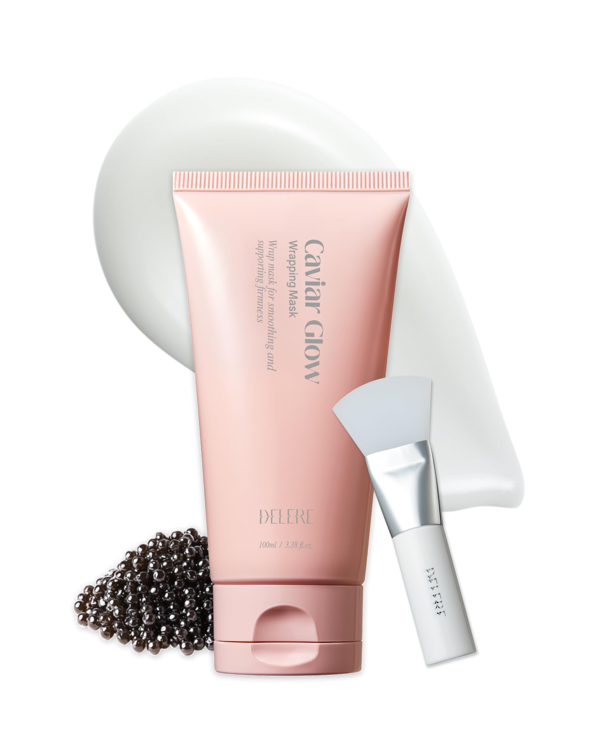 Delere Caviar Glow Collagen Wrapping Mask | Korean Peel-Off Face Mask for Radiant, Refined Skin