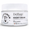 Delfanti-Milano GOAT'S MILK with COLLAGEN Nourishing & Regenerating Night Cream – Face & Neck Moisturizer | Made in Italy