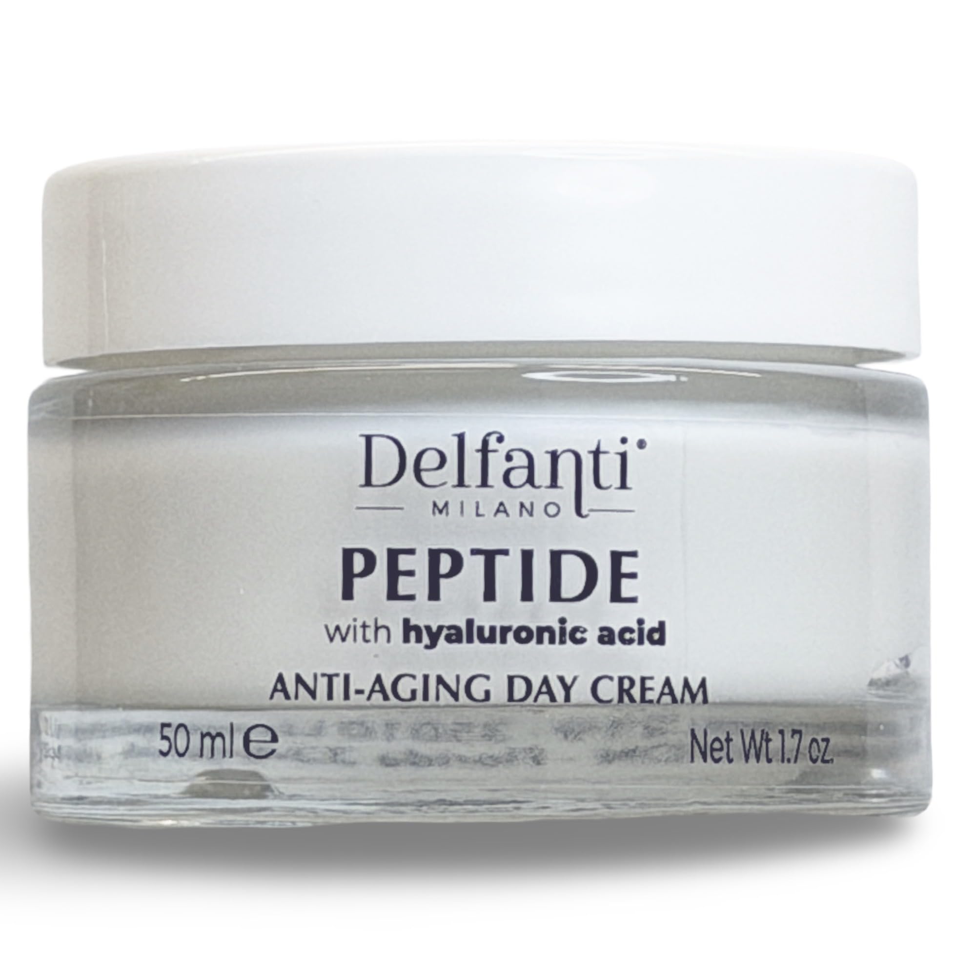 Delfanti-Milano Peptide with Hyaluronic Acid – Anti-Aging Day Cream | Made in Italy