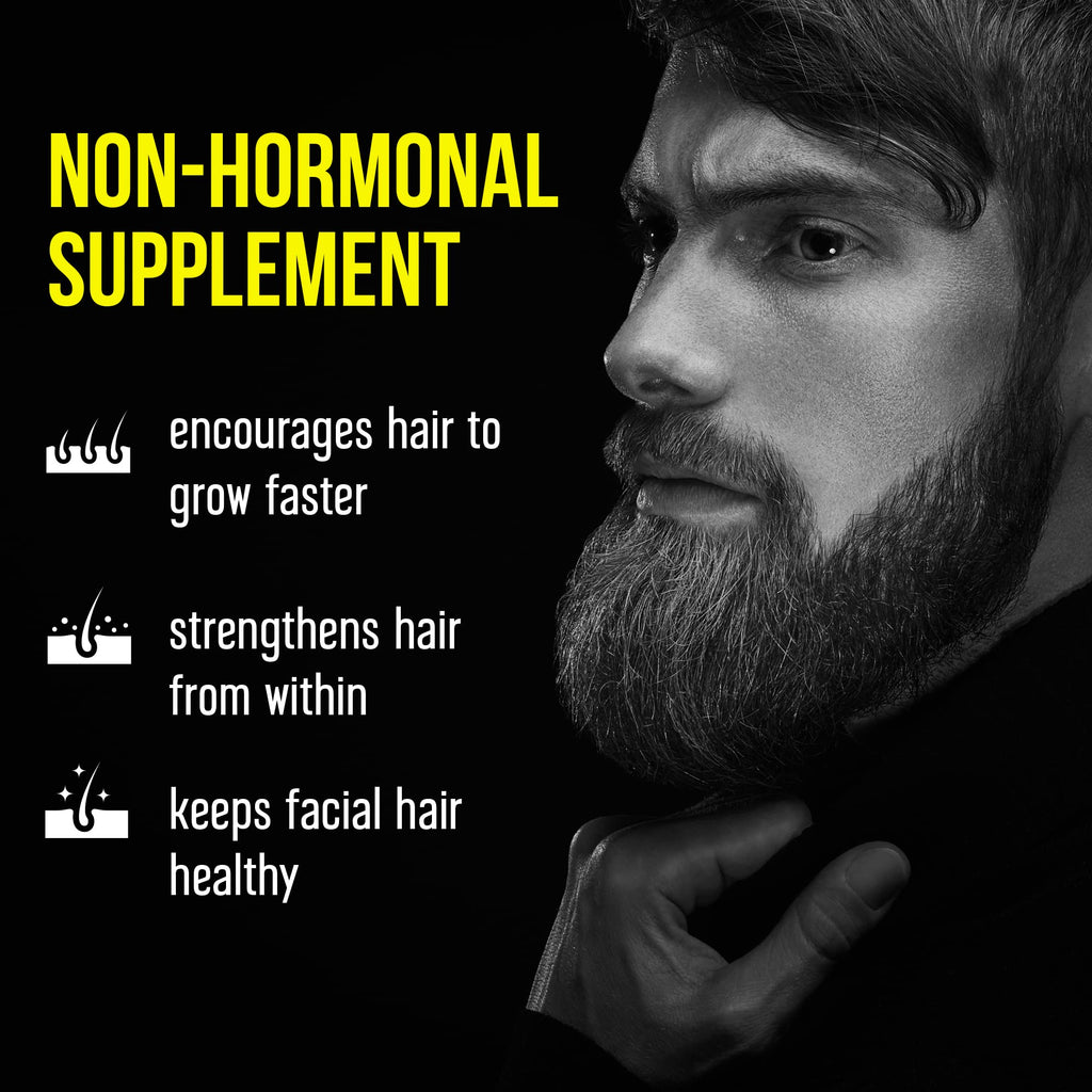 Delta Genesis Beard Grow XL | Vegan Beard Growth Supplement for Fuller, Thicker Beards