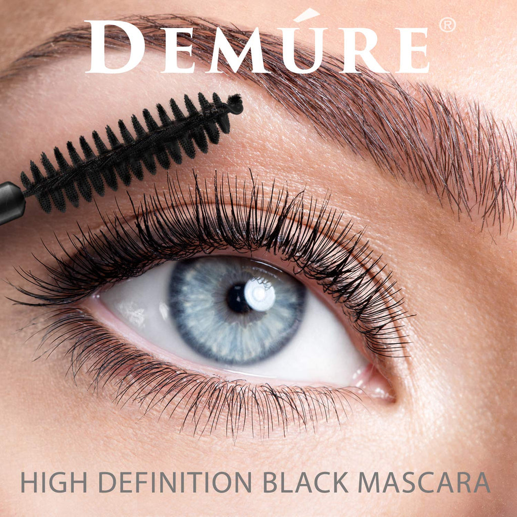 DELÚVIA Demure Mineral Volumizing Mascara – Hydrating, Water-Resistant HD Definition for Long Lashes