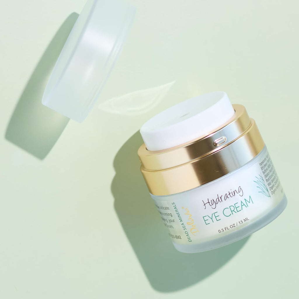 Delúvia Eye Cream Moisturizer | Hydrating Undereye Cream with Organic Aloe, Vitamin E & Rosehip Oil