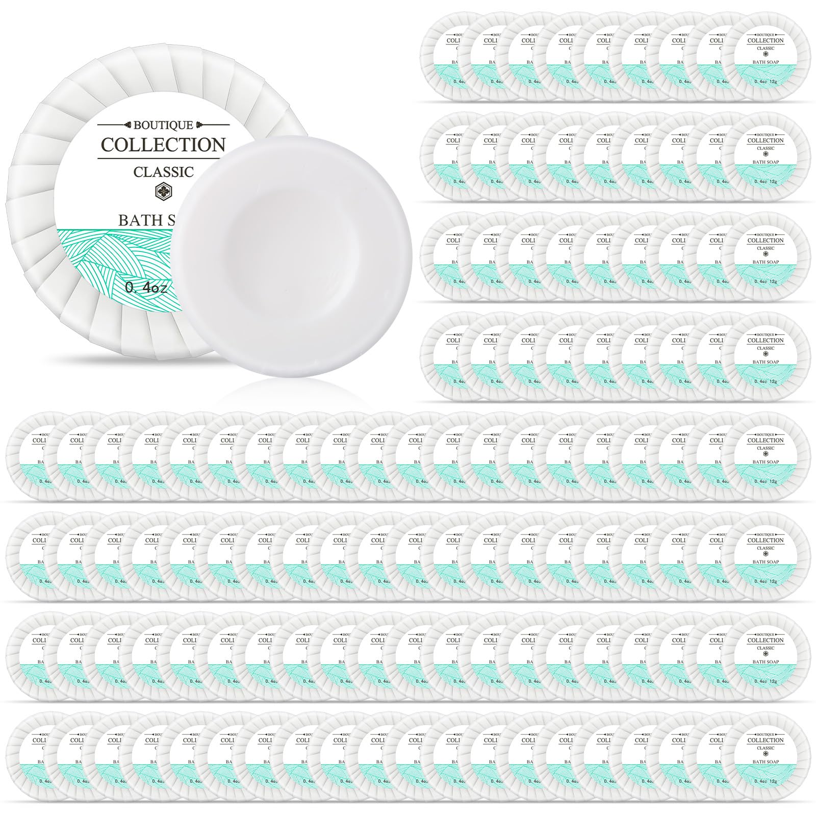 Demissle 500 Pcs Mini Soap Bars – Coin-Size Hotel Soap, Bulk Pack
