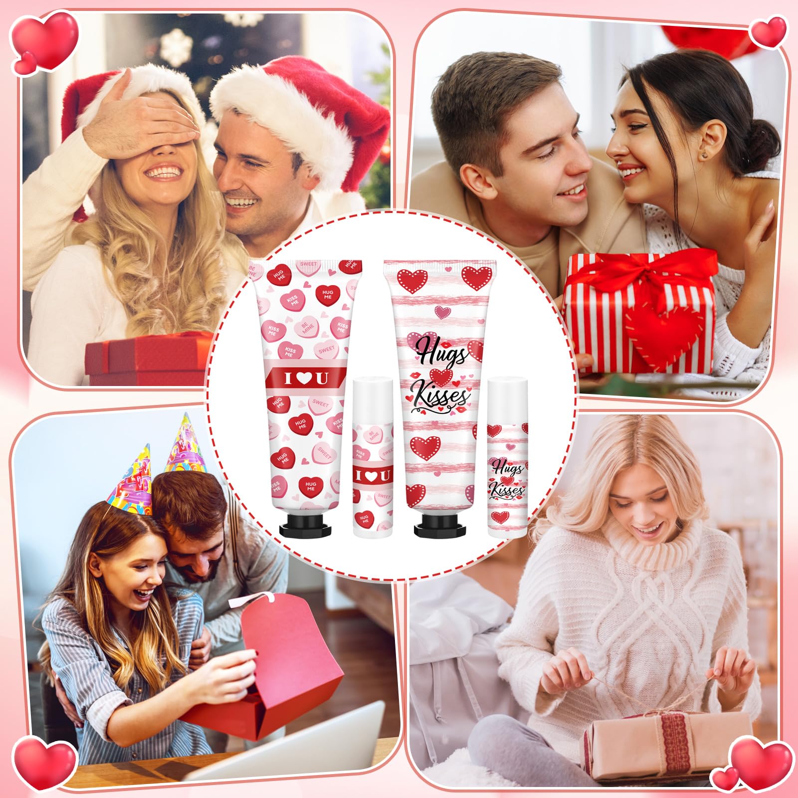 Demissle 18-Set Valentine Hand Cream & Lip Balm Gift Set – Party Favors