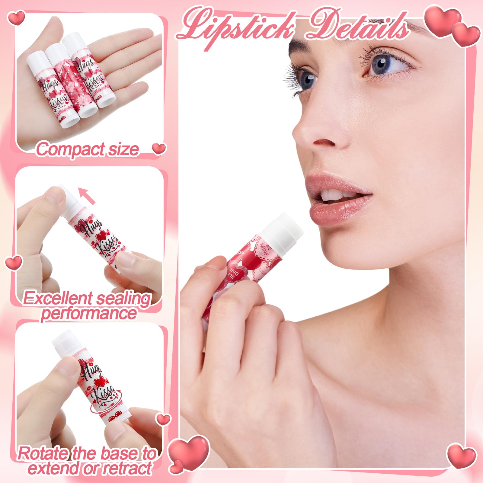 Demissle Valentine's Day Hand Cream & Lip Balm Gift Set – 6 Duos for Galentine's