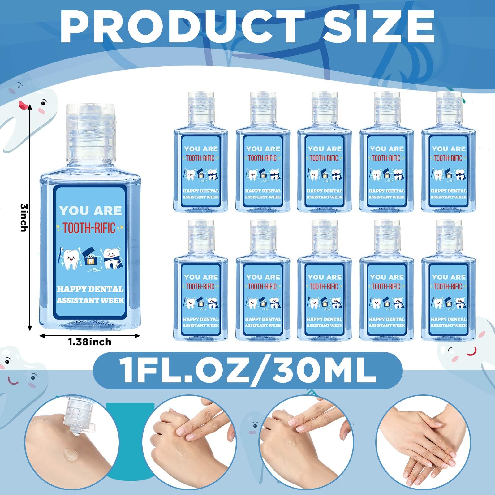 Demissle 24-Pack Mini Hand Soap Gifts for Dental Staff – Travel-Size 1oz