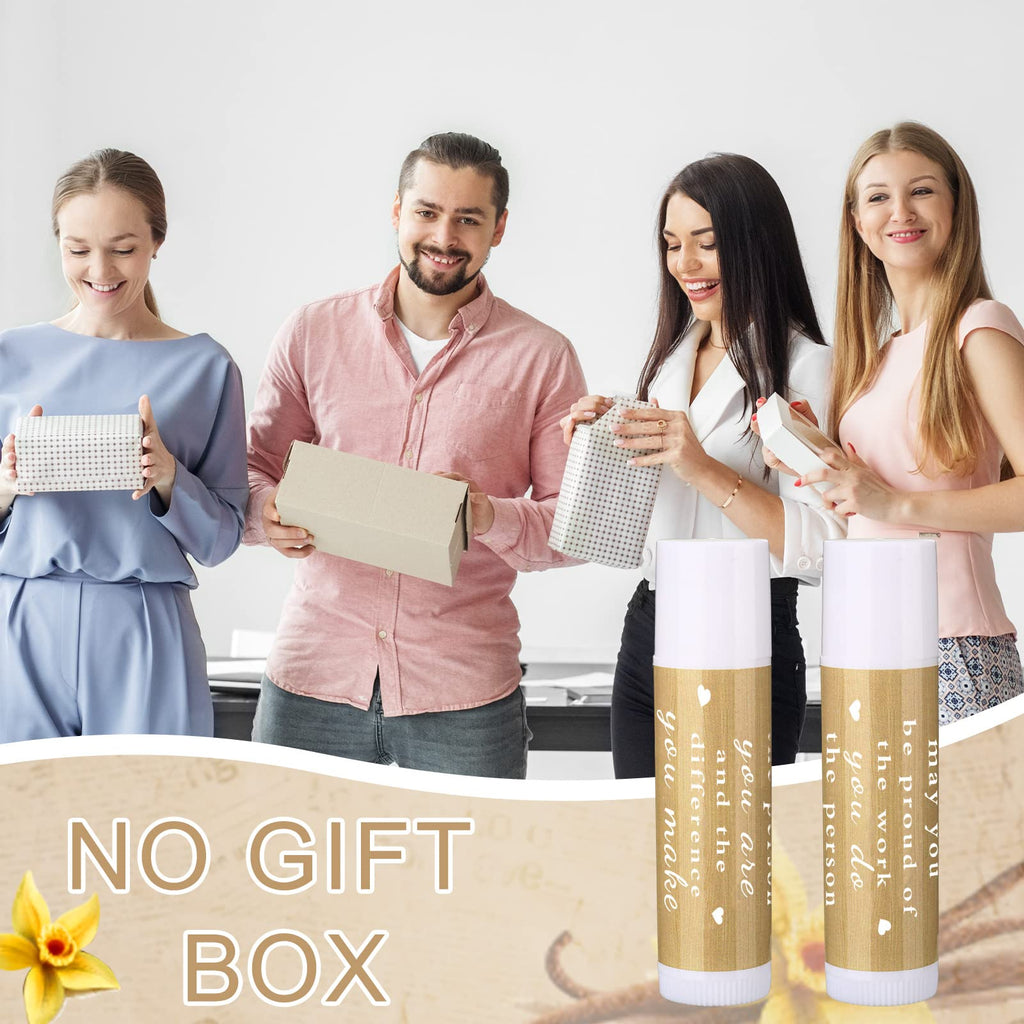 Demissle Lip Balm Bulk Gift Pack — 72 Vanilla Moisturizing Balms for Teachers, Staff, and Volunteers