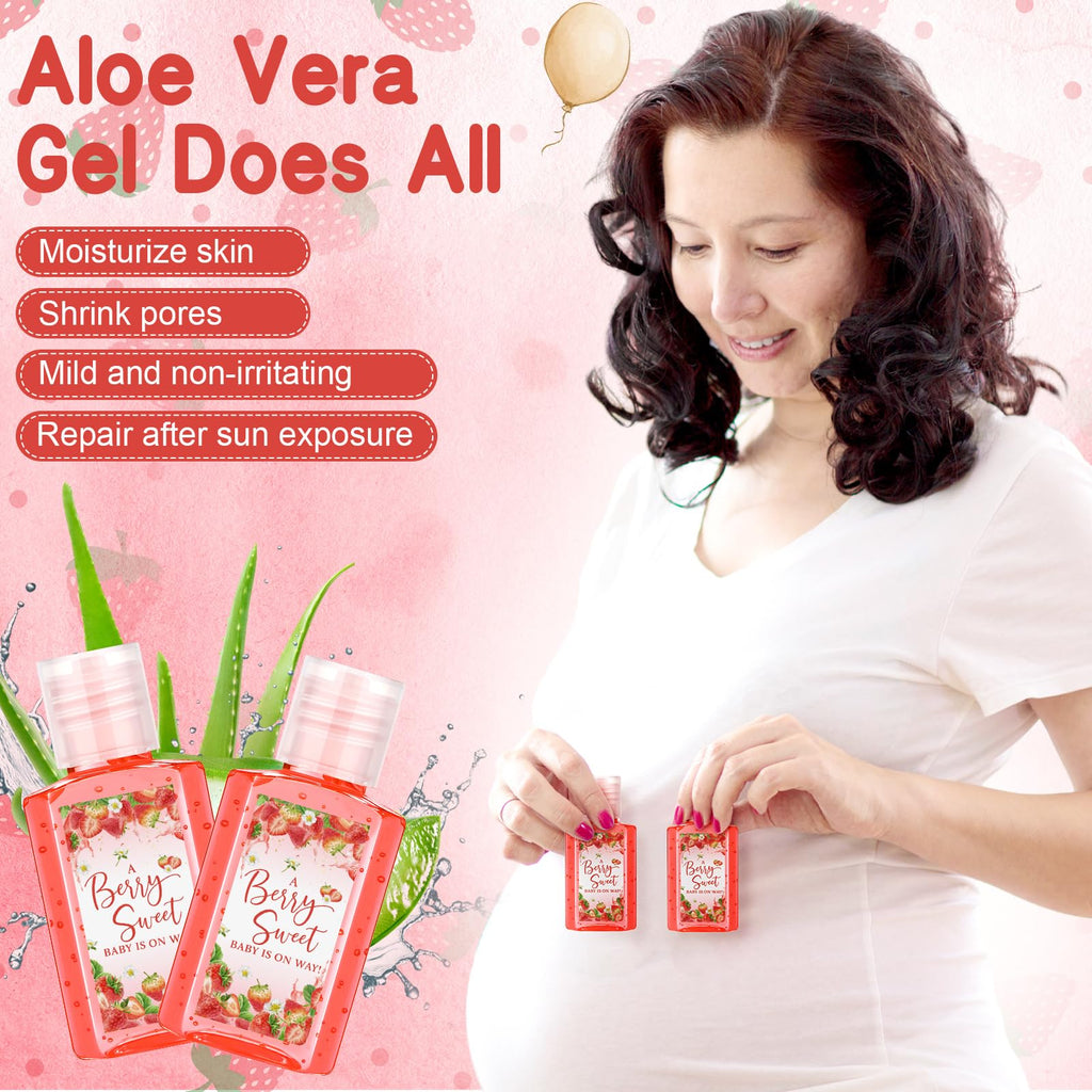 Demissle 30 Pcs Strawberry Baby Shower Favors – Mini Aloe Vera Gel 30ml