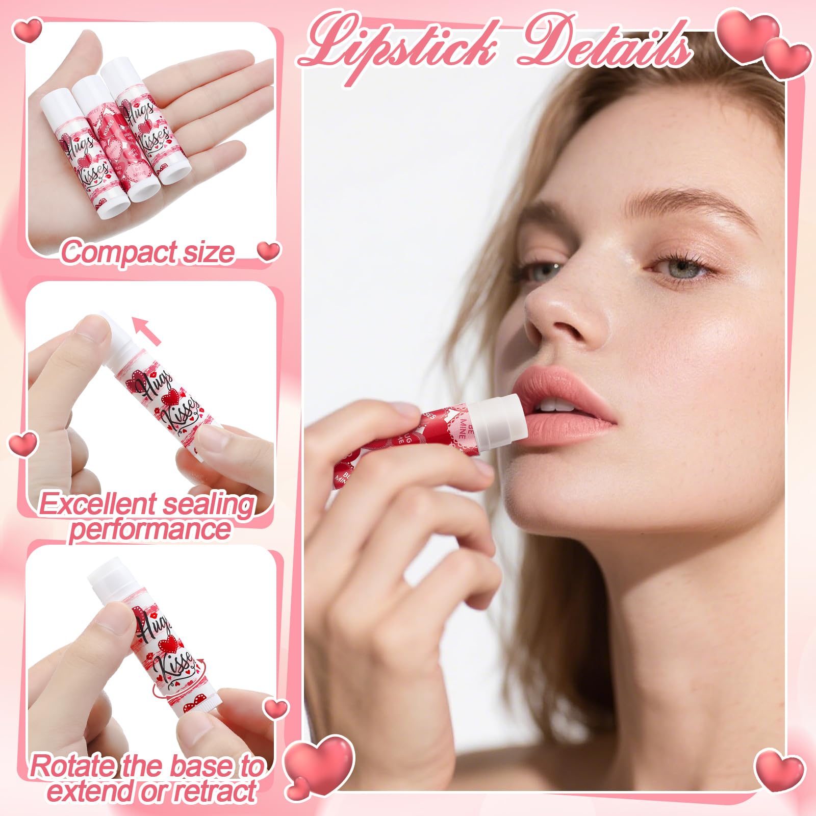 Demissle 18-Set Valentine Hand Cream & Lip Balm Gift Set – Party Favors