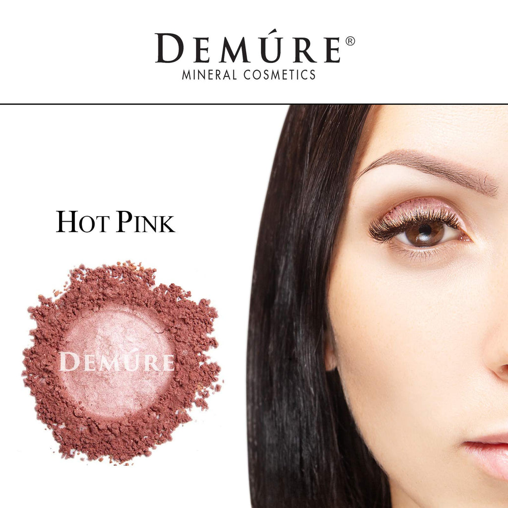 DEMÚRE Demure Mineral Eye Shadow Hot Pink – Glitter Shimmer Loose Powder