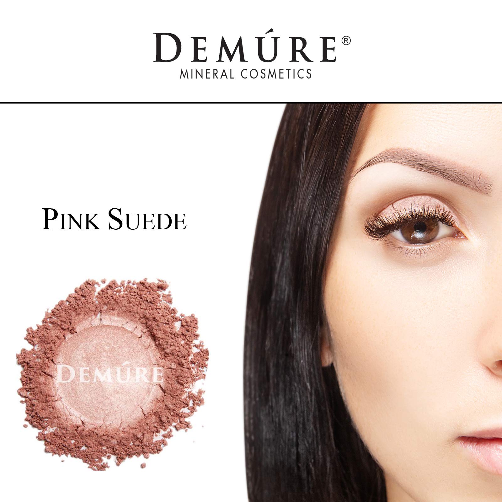 Demure Mineral Eye Shadow Pink Suede | Natural Glitter Eyeshadow