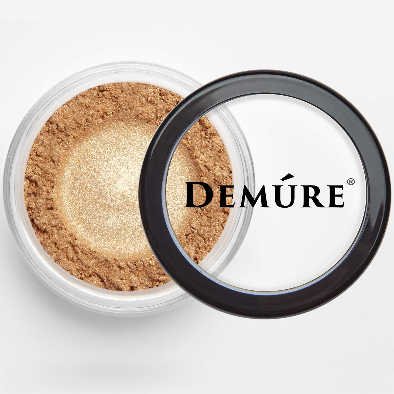 DEMÚRE Mineral Eye Shadow Gold Shimmer — Loose Glitter Eyeshadow