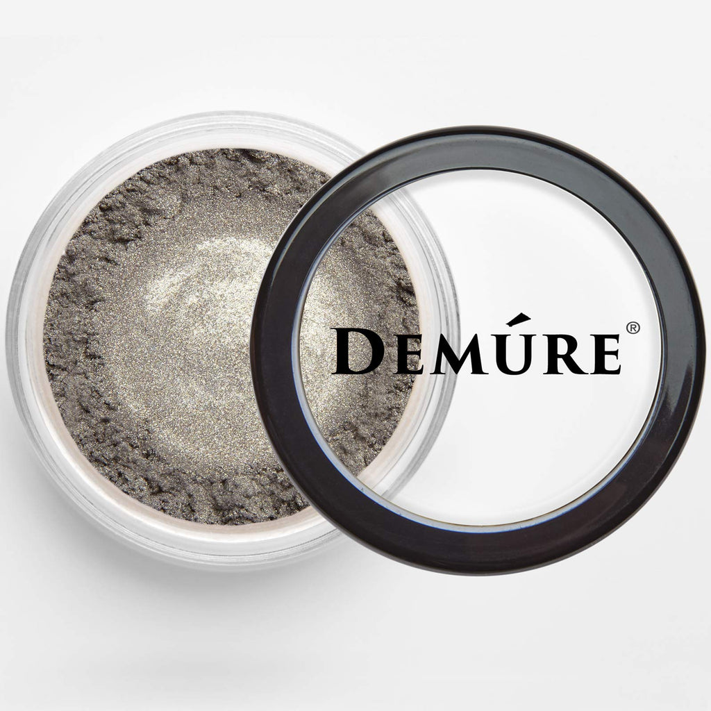 Demure Mineral Eye Shadow Pewter – Shimmer Loose Powder, Natural, Cruelty-Free