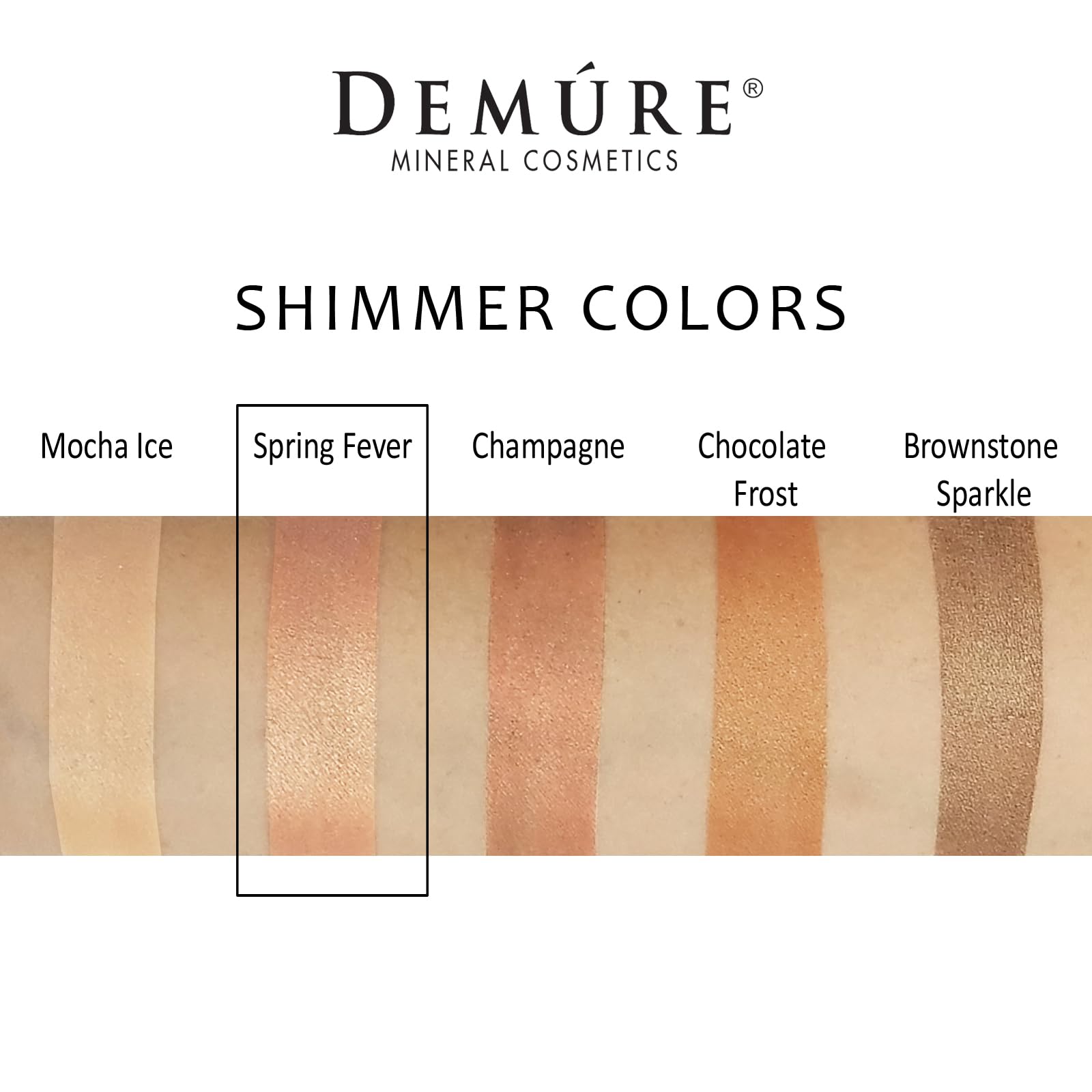 Demure Mineral Eye Shadow – Spring Fever Glitter Palette | Natural Shimmer Makeup