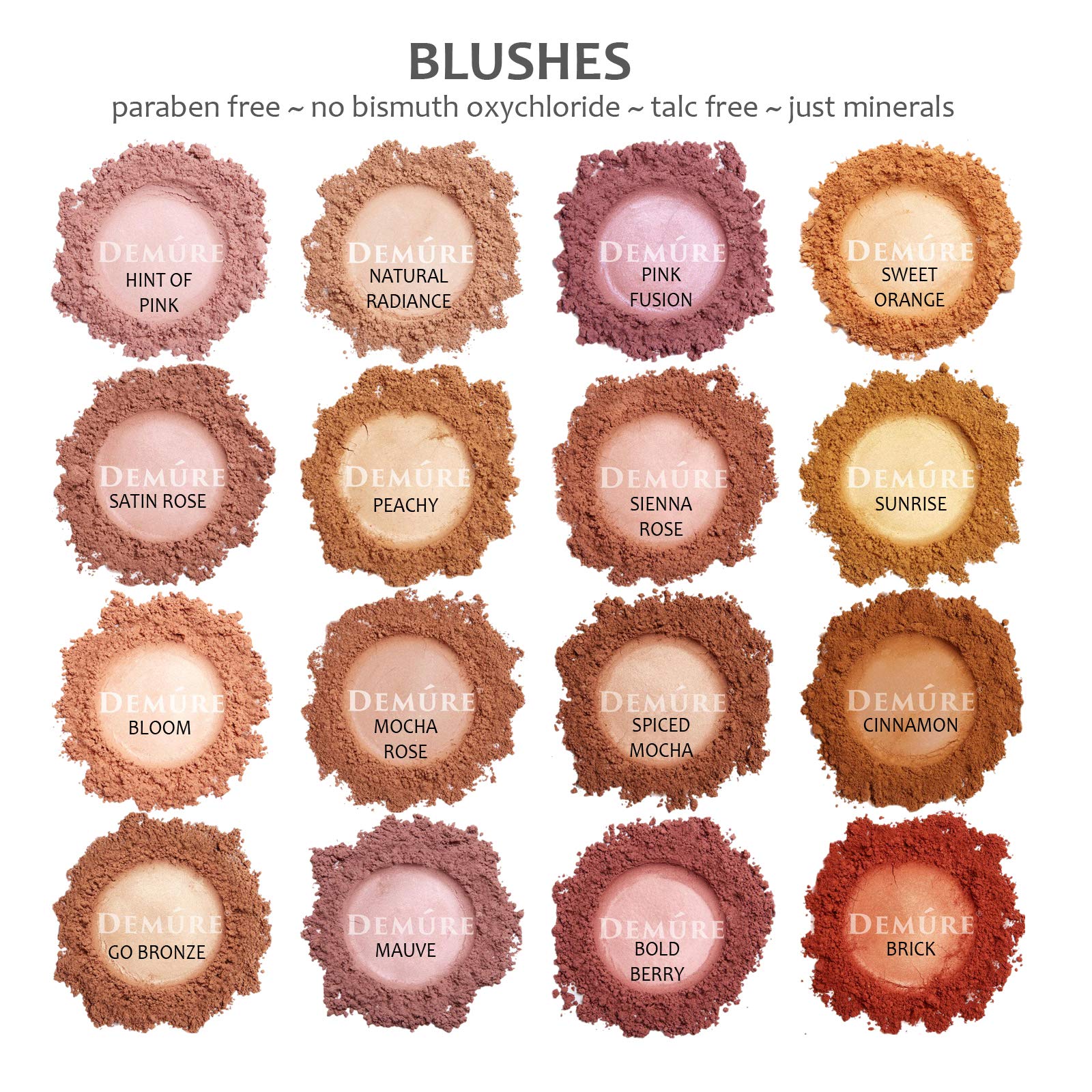 Demure Mineral Blush Mauve – Professional-Grade, Cruelty-Free Loose Powder