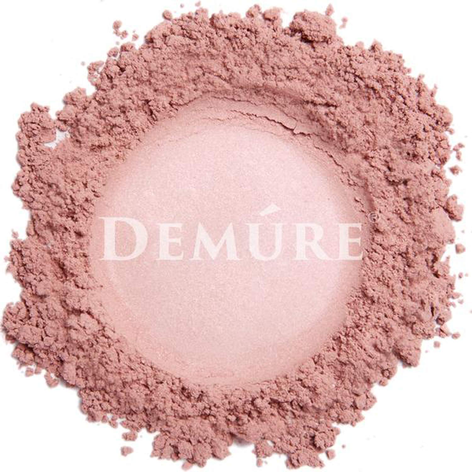 DEMÚRE Mineral Blush Makeup (Hint of Pink) – Loose Powder, Professional Grade, Cruelty-Free