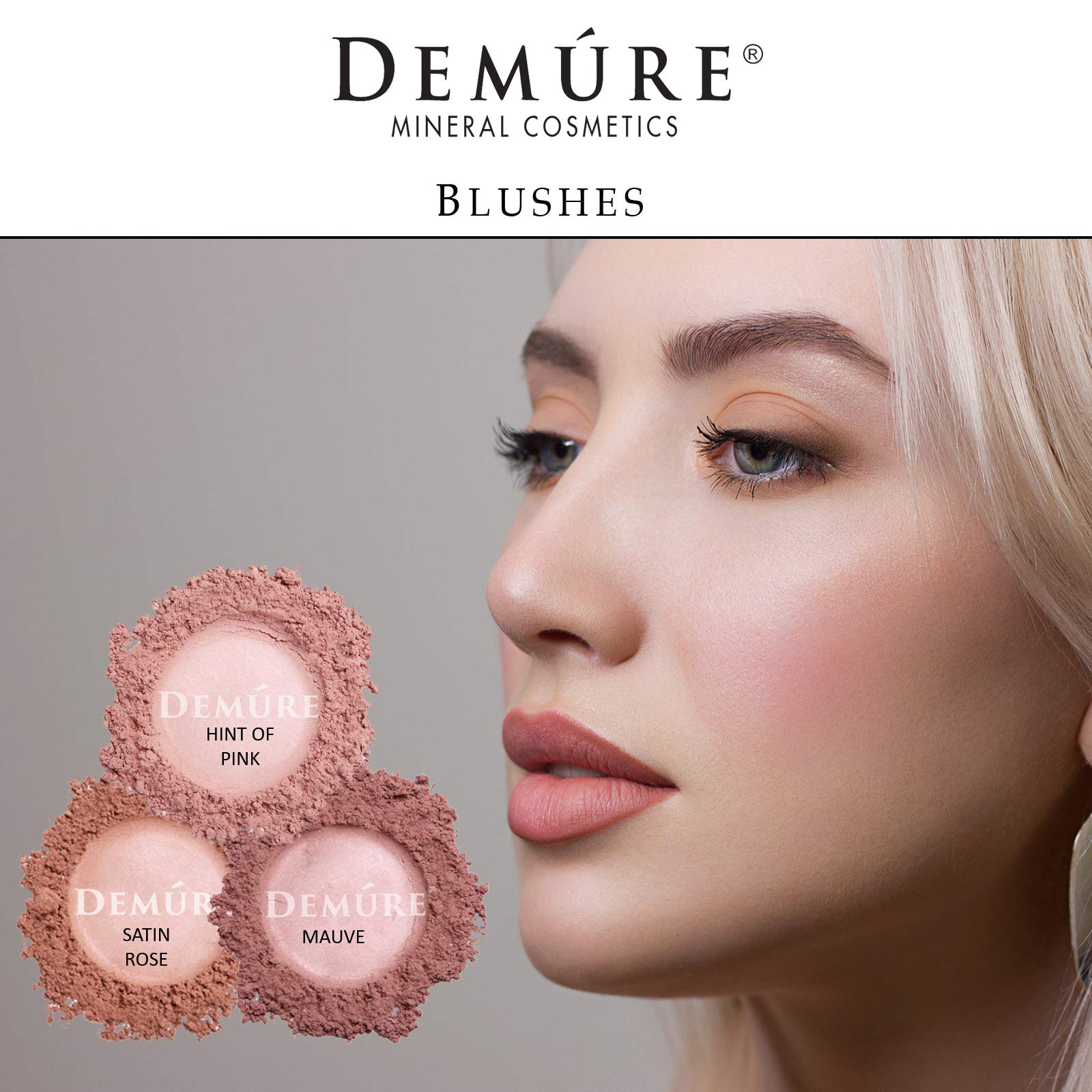 Demure Mineral Blush Mauve – Professional-Grade, Cruelty-Free Loose Powder