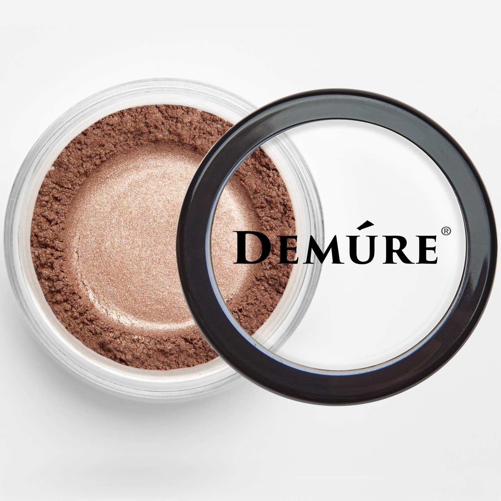 Demure Mineral Eye Shadow Pink Copper – Shimmer Glitter Loose Powder by DEMÚRE