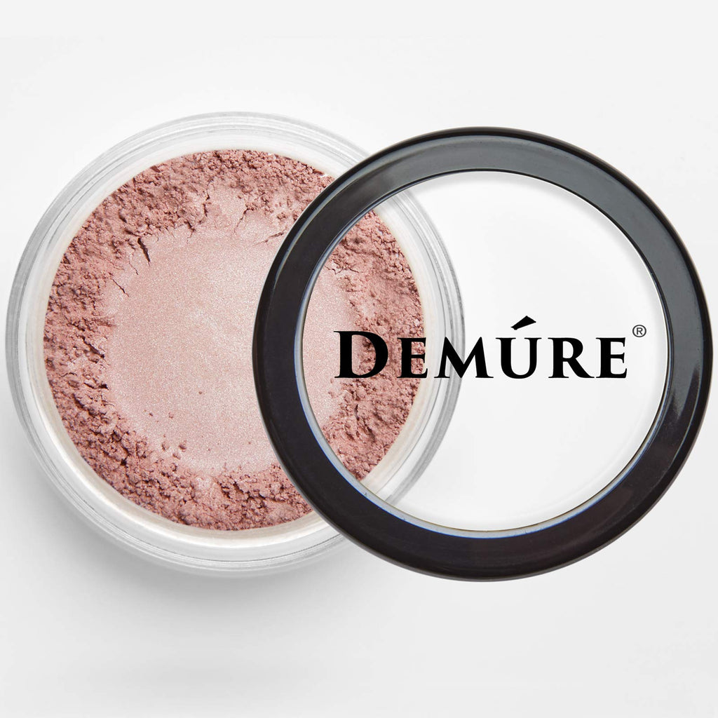 DEMÚRE Demure Mineral Eye Shadow Pink Passion – Glitter Shimmer, Natural Eyeshadow, Cruelty-Free