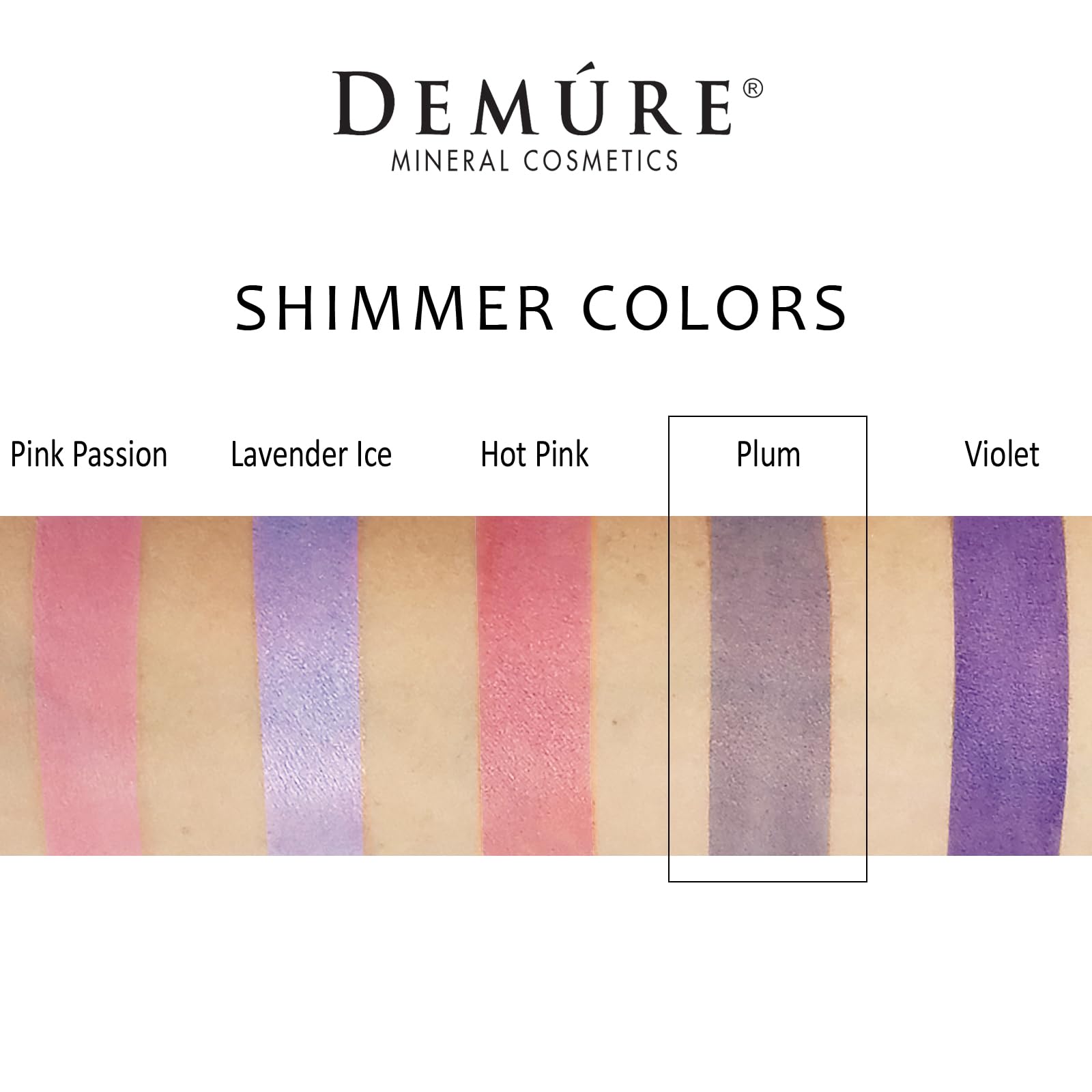 Demure Mineral Eye Shadow Plum – Shimmer Loose Powder by DEMÚRE