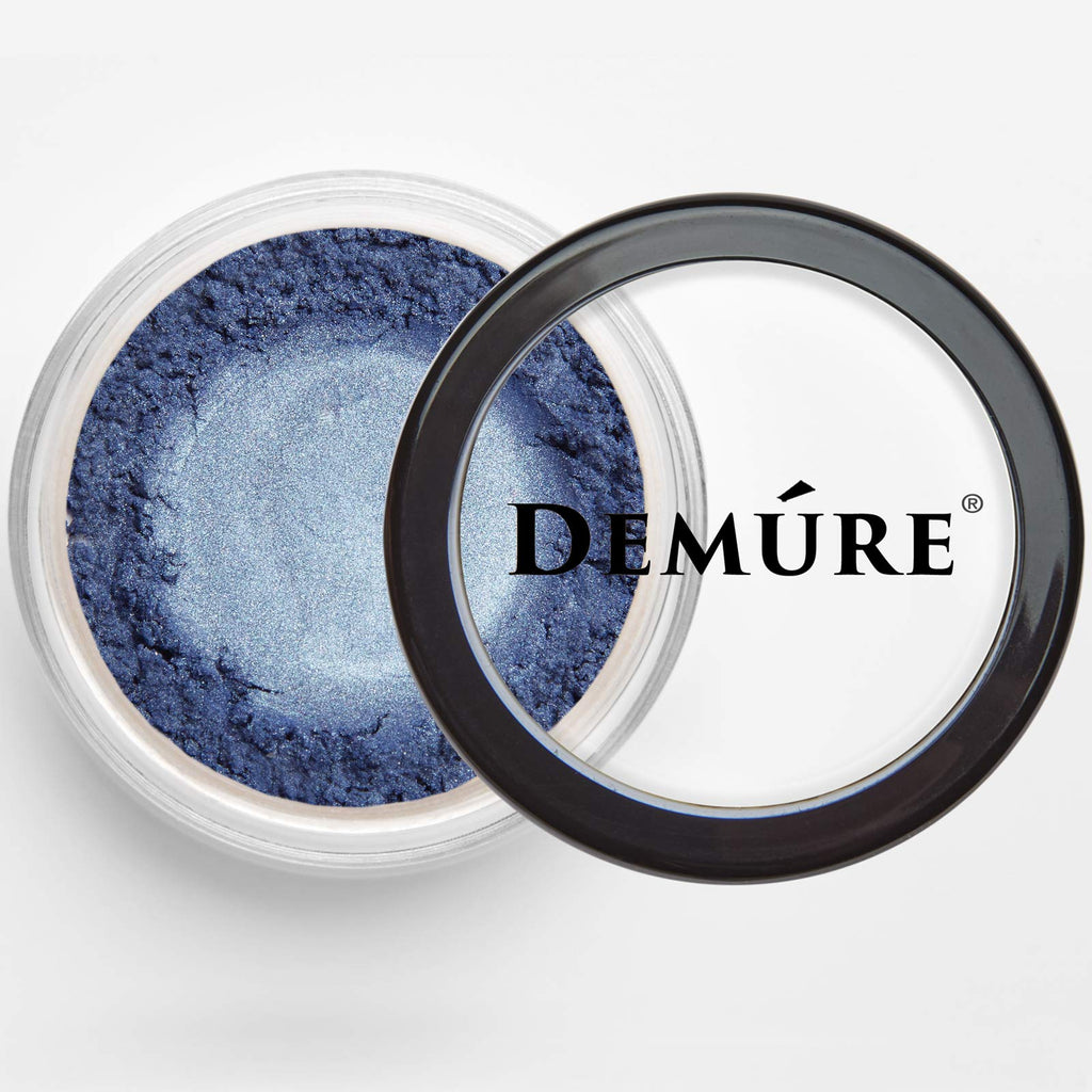 DEMÚRE Mineral Eye Shadow – Blue Sparkle Shimmer, Loose Glitter Powder, Cruelty-Free Eye Makeup